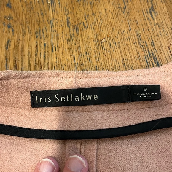 ❣️🩷 IRIS SETLAKWE Wool & Leather Blazer – Size 6 - Picture 4 of 11